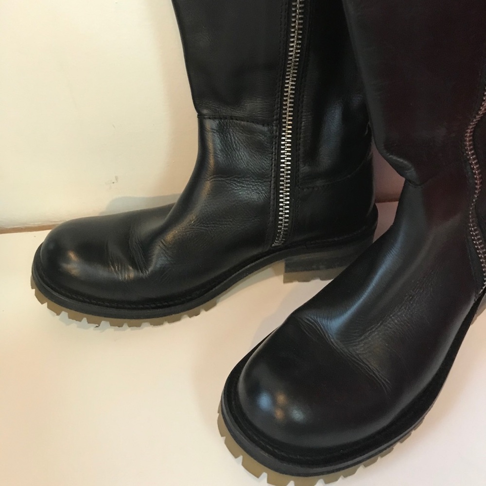 Cotélac black tall boots. Size 7